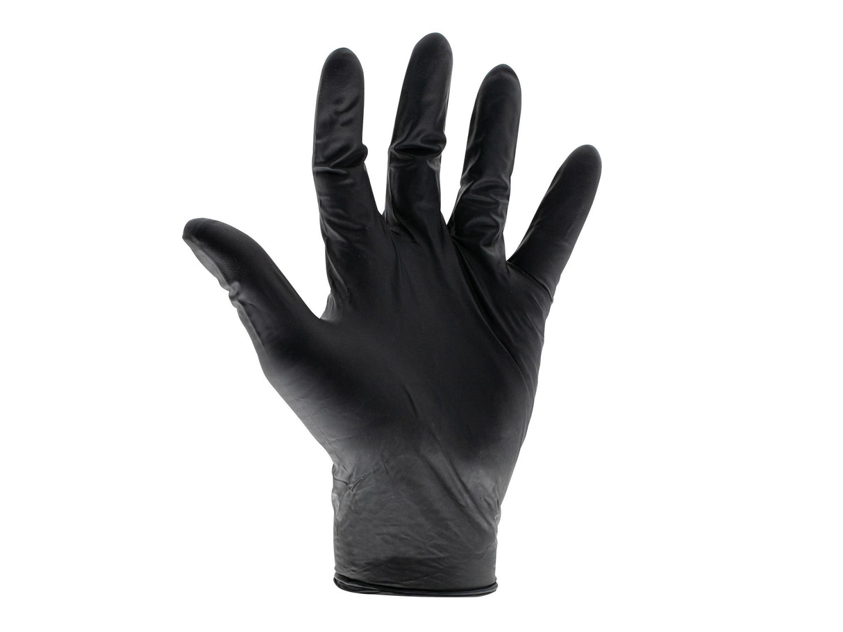 Scan Heavy-Duty Nitrile Disposable Gloves, Black