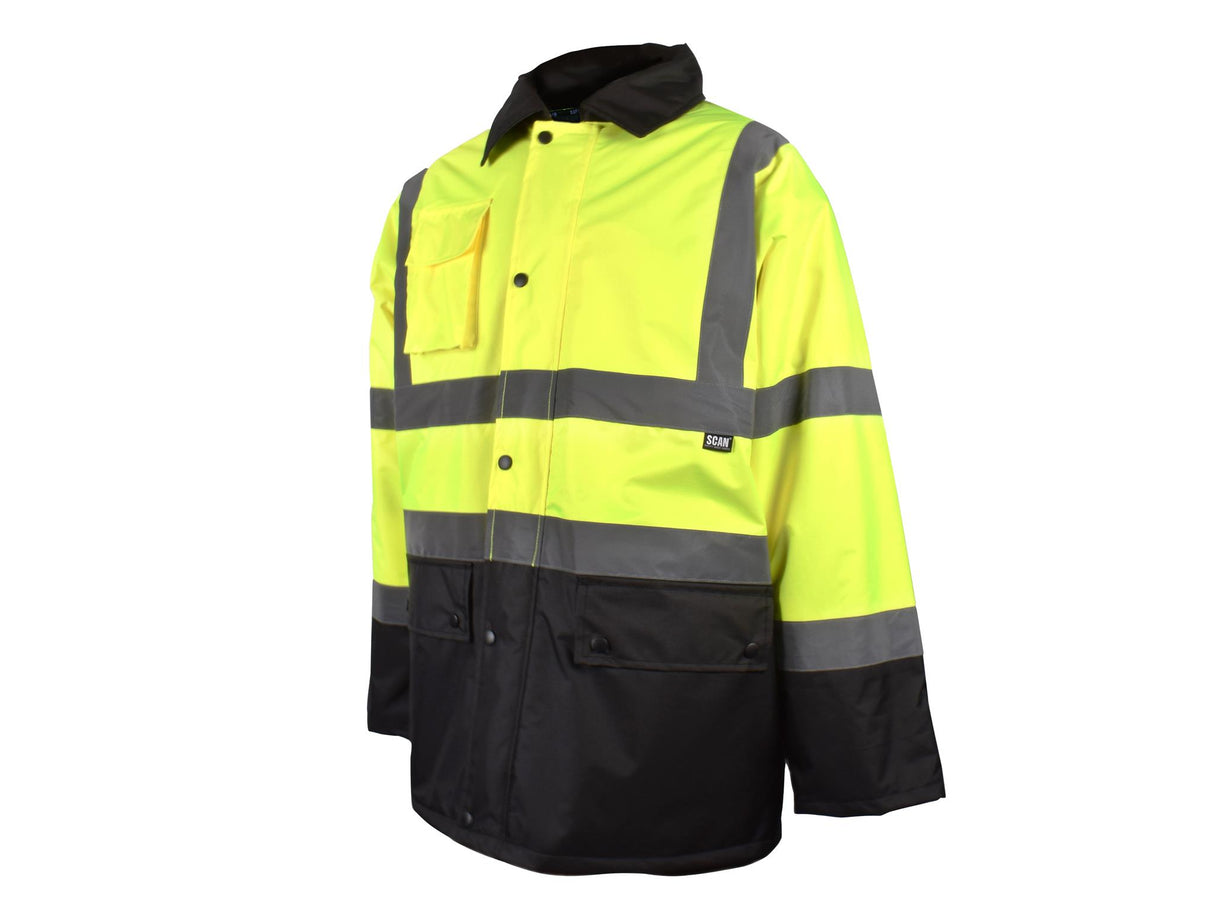 Scan Hi-Vis Yellow/Black Motorway Jacket