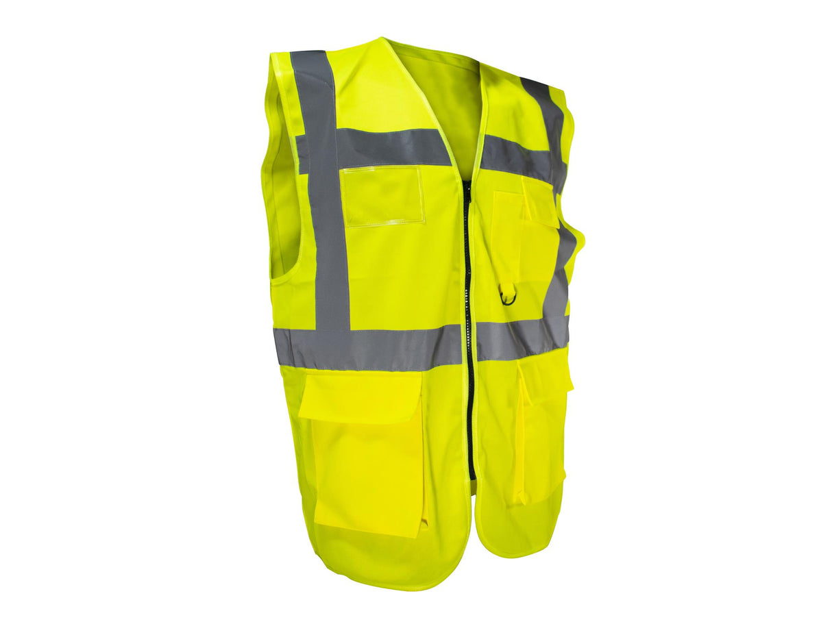Scan Hi-Vis Utility Yellow Waistcoat