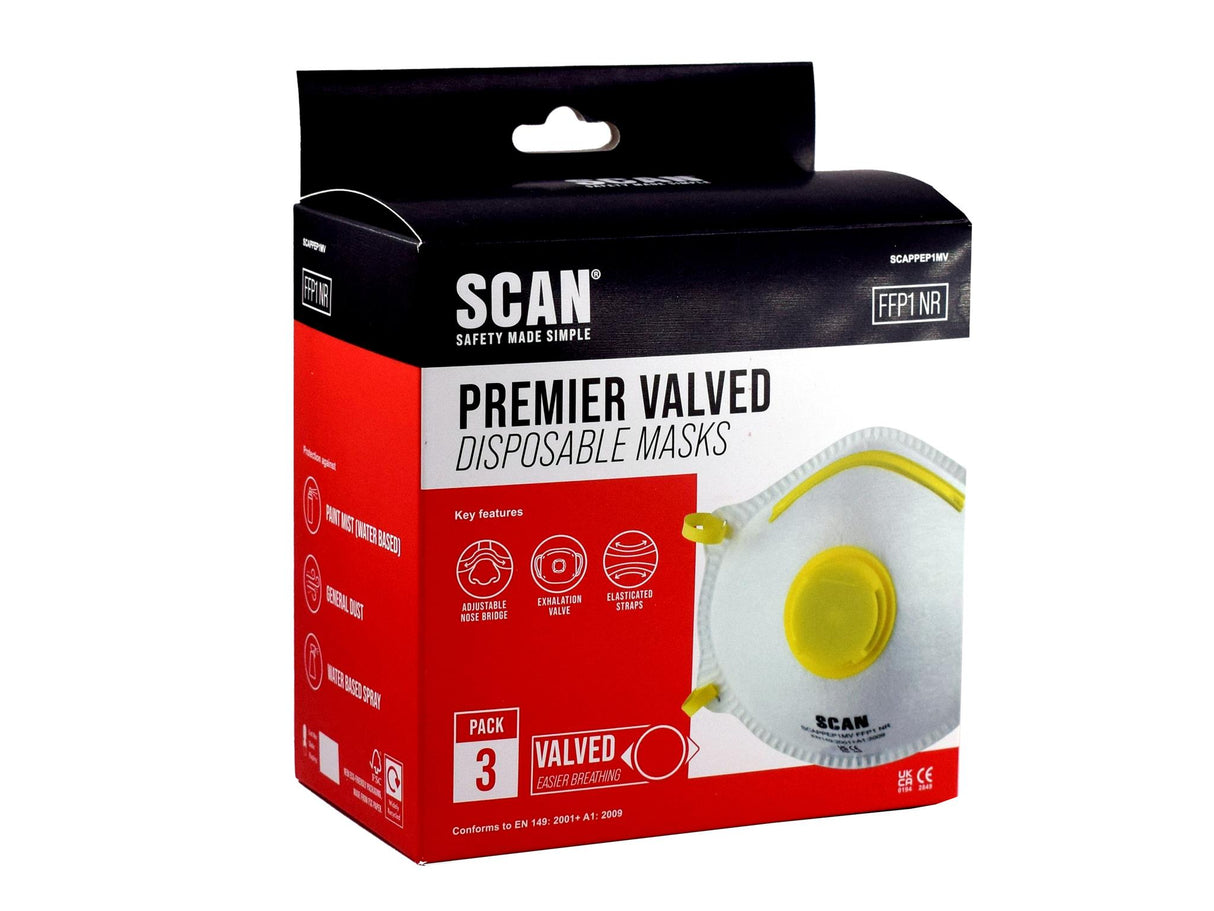 Scan Moulded Disposable Valved Mask FFP1
