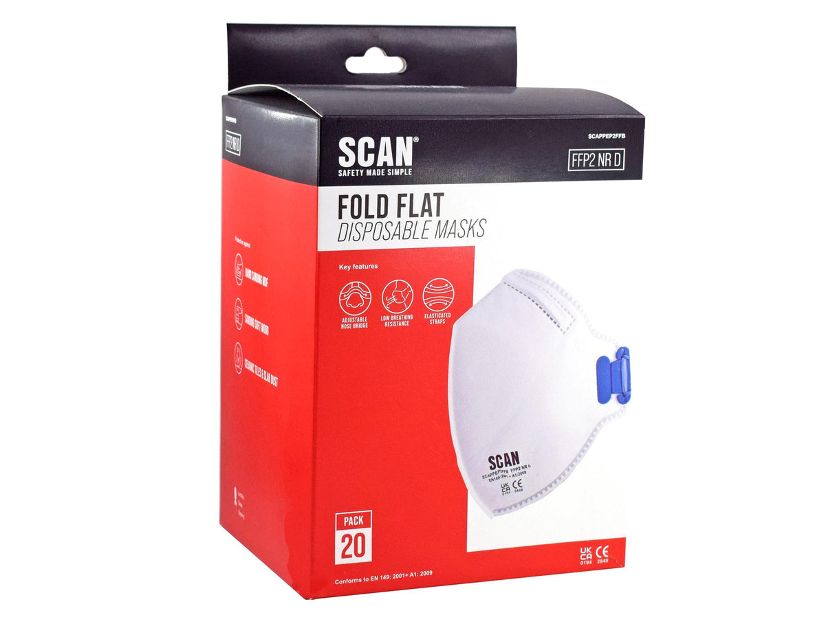Scan Fold Flat Disposable Mask