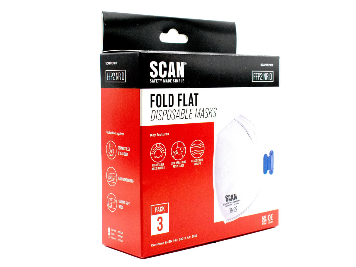 Scan Fold Flat Disposable Mask