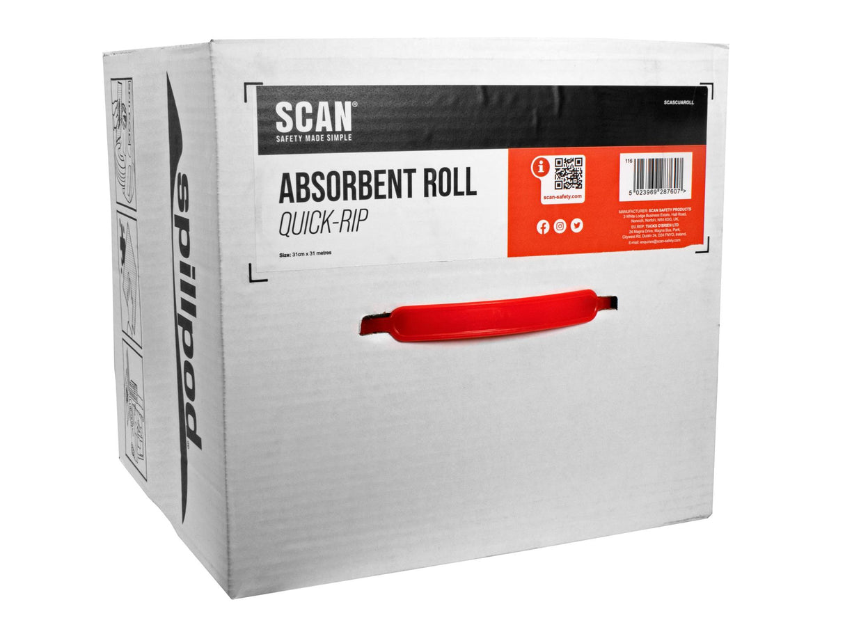 Scan Universal Absorbent Quick-Rip Roll Box
