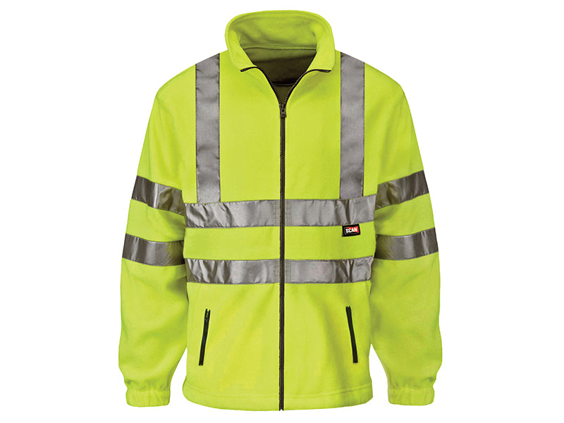 Scan Hi-Vis Yellow Full Zip Fleece