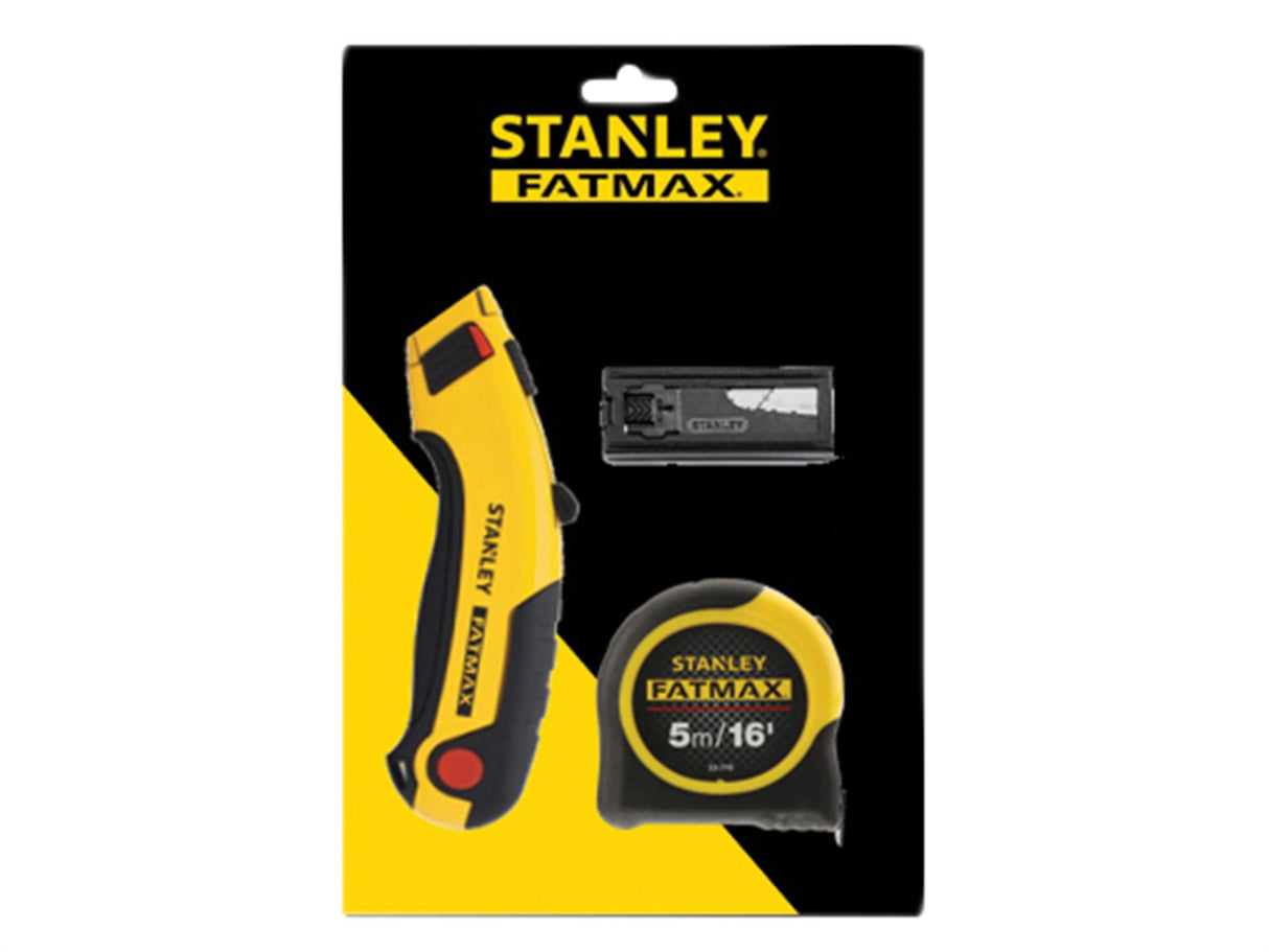 STANLEY® FatMax® Triple Pack - Tape, Retractable Knife and Blades