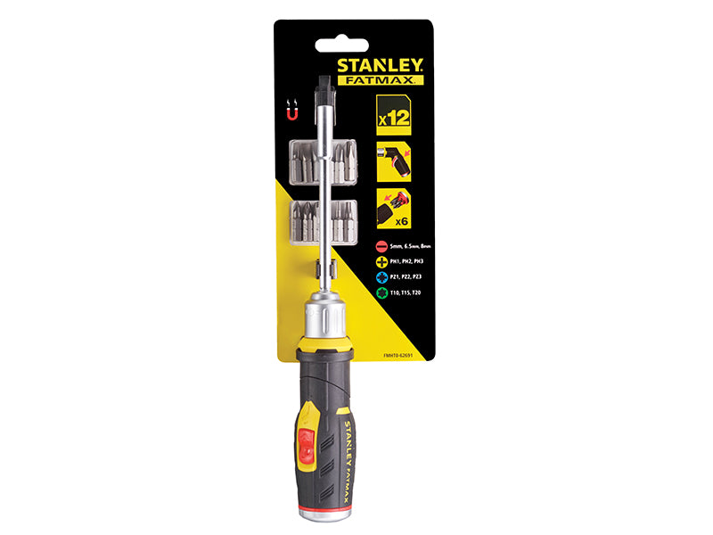 STANLEY® FatMax® Pistol Grip Ratchet 12 Bits