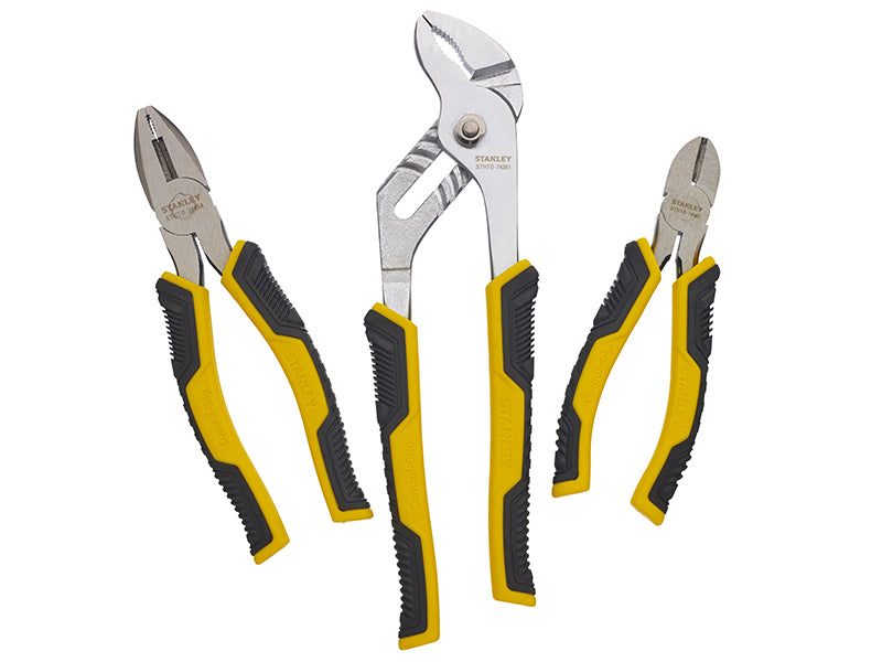 STANLEY® ControlGrip Pliers Set, 3 Piece