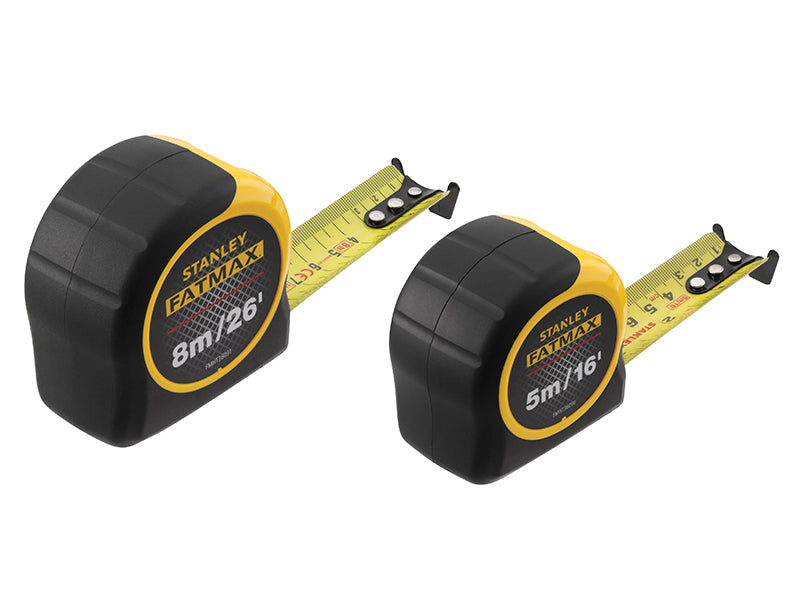 STANLEY® FatMax® Classic Tape Twin Pack 5m/16ft + 8m/26ft (Width 32mm)