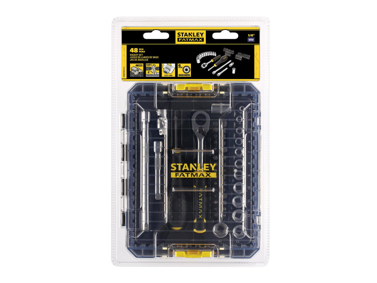 STANLEY® FATMAX® 1/4in M PRO-STACK Socket Set, 48 Piece