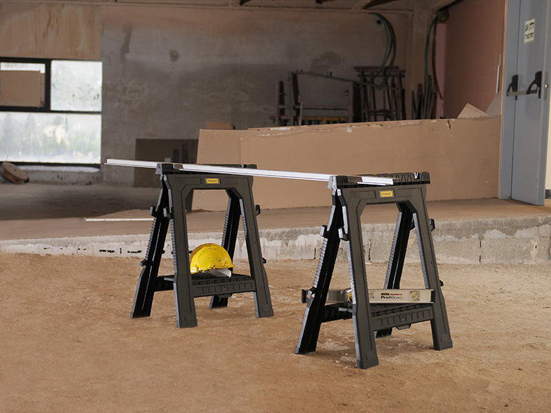 STANLEY® Folding Sawhorses (Twin Pack)