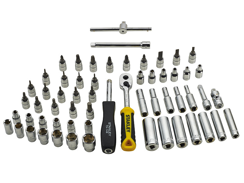 STANLEY® Transmodule System 1/4in Drive Metric Socket Set 60 Piece