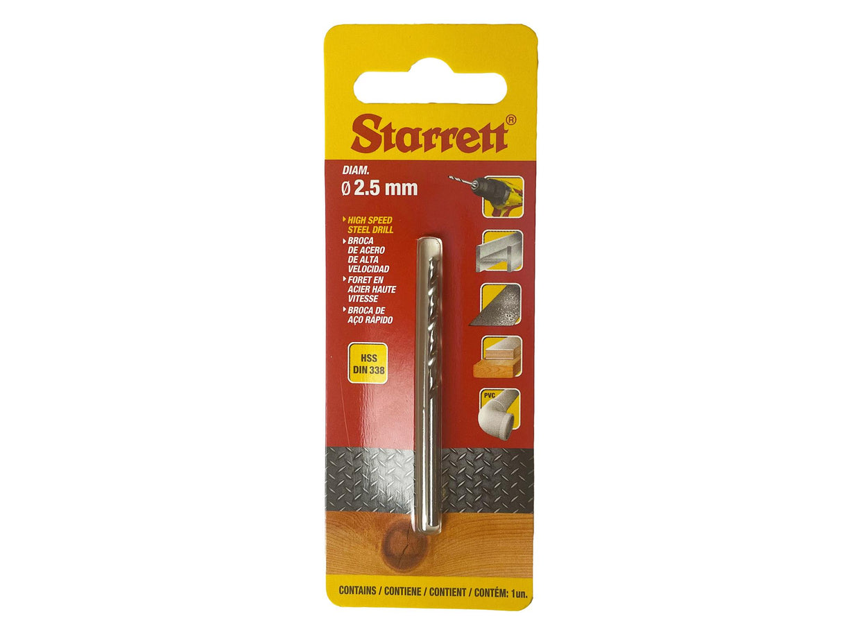 Starrett HSS Split Point Drill Bit