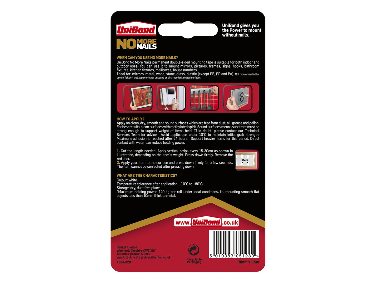 UniBond No More Nails Pads and Rolls