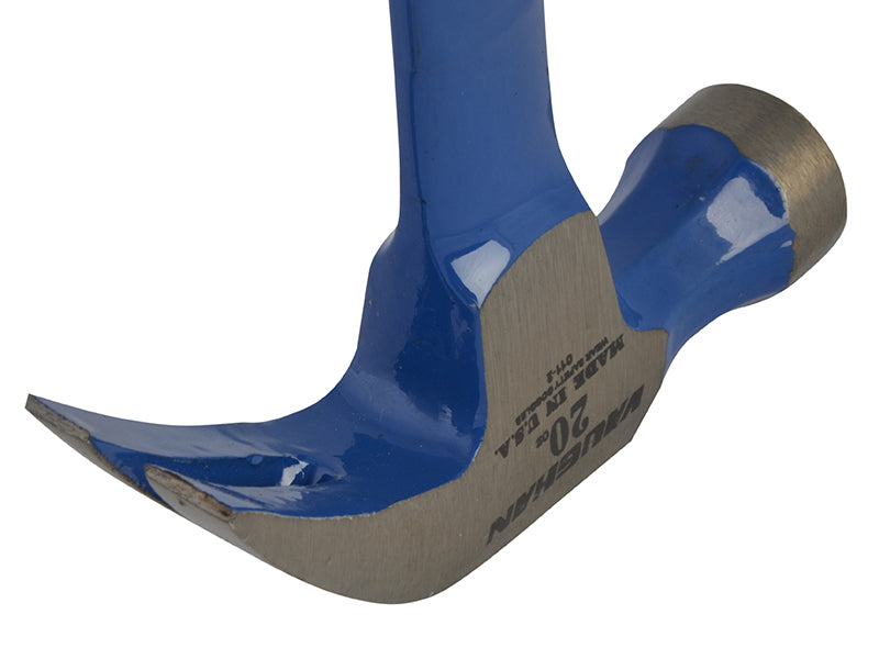 Vaughan Curved Claw Hammer, Solid Steel