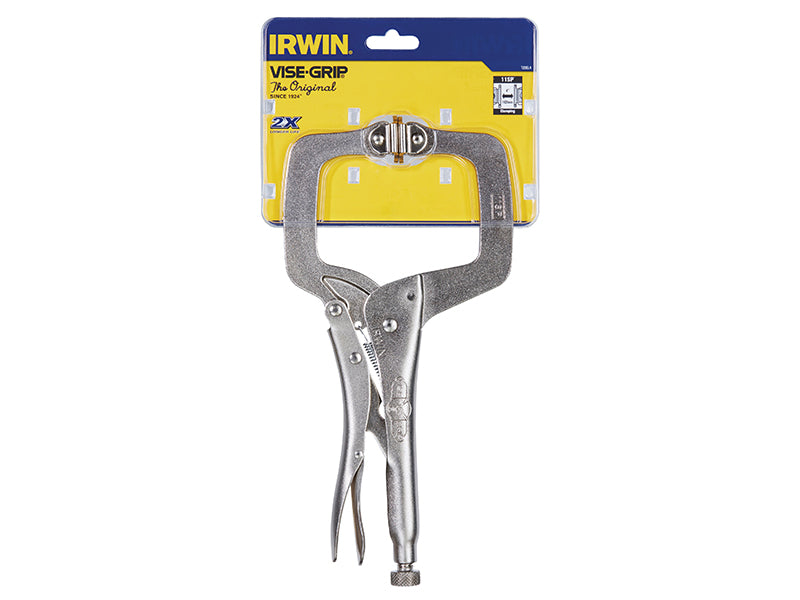 IRWIN Vise-Grip Locking C-Clamp Swivel Pad