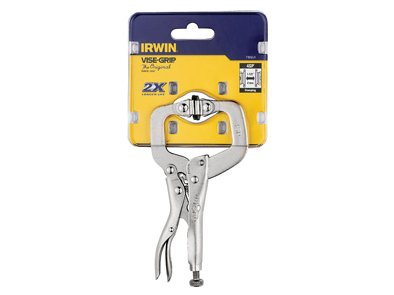 IRWIN Vise-Grip Locking C-Clamp Swivel Pad