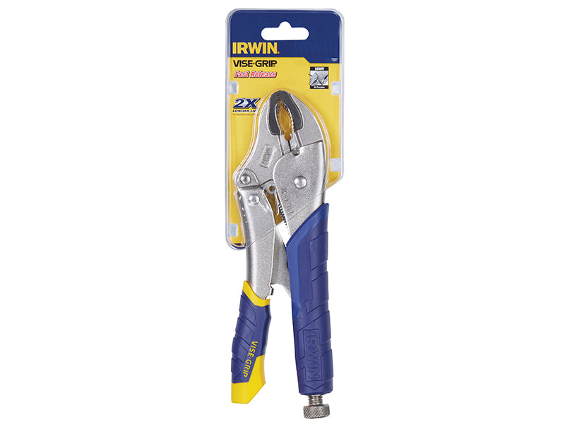 IRWIN Vise-Grip 10WR Fast Release Curved Jaw Locking Pliers with Wire Cutter 254mm (10in)