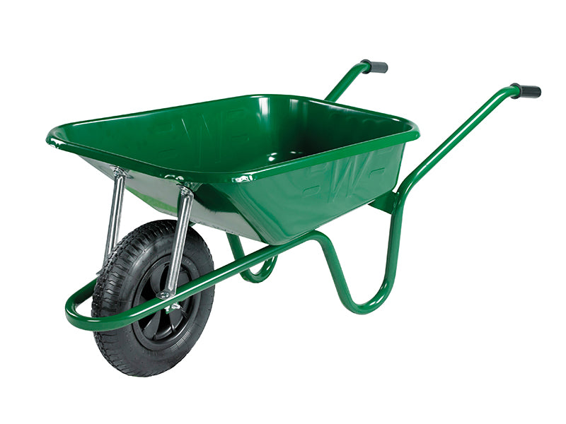 Walsall 90L Green Builder's Wheelbarrow - Minimun Qty 20