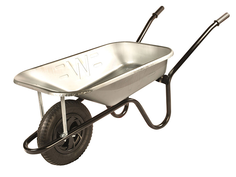 Walsall 85 litre Galvanised Builder's Wheelbarrow - Minimun Qty 20