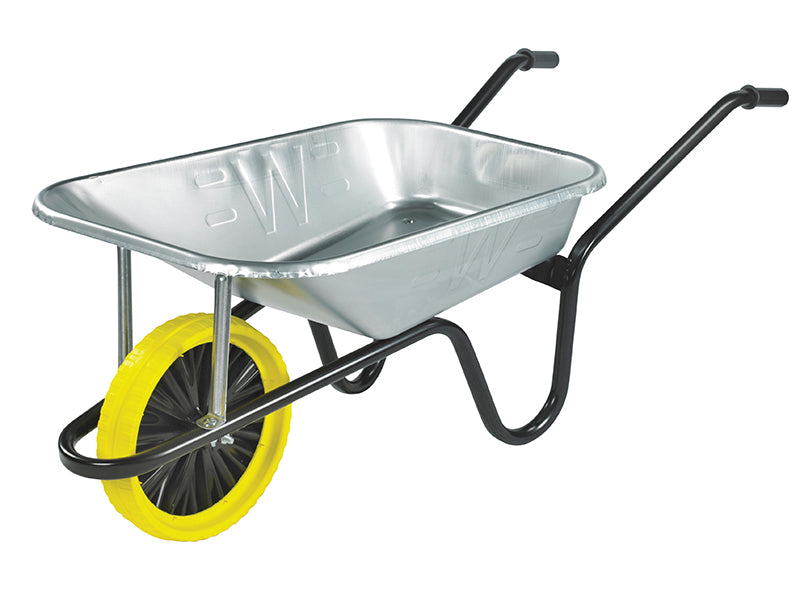 Walsall 85 litre Galvanised Builder's Wheelbarrow - Minimun Qty 20