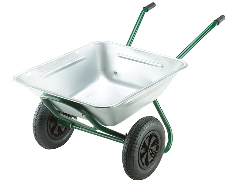 Walsall 175L Galvanised Garden Twin Wheelbarrow - Minimun Qty 20