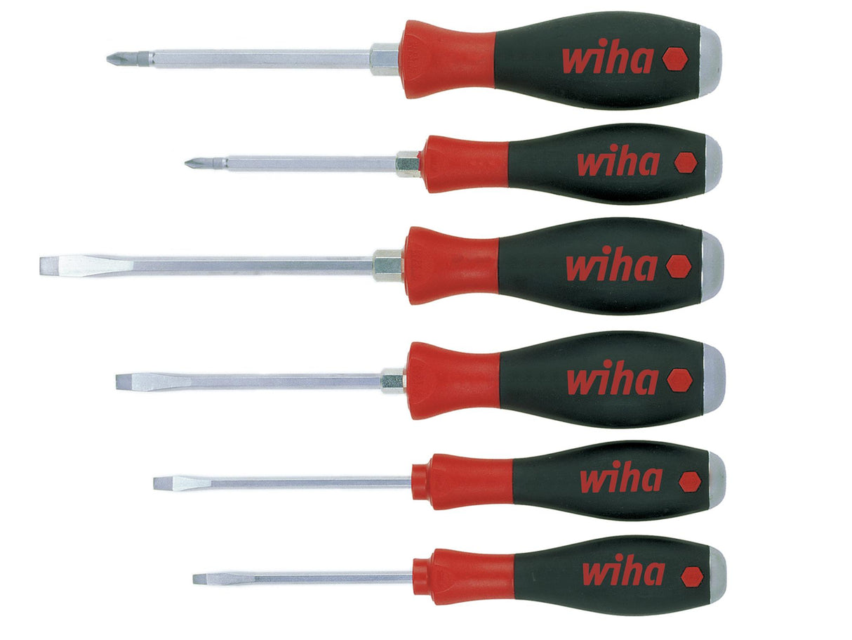 Wiha SoftFinish® SL/PH Hex Blade Screwdriver Set, 7 Piece
