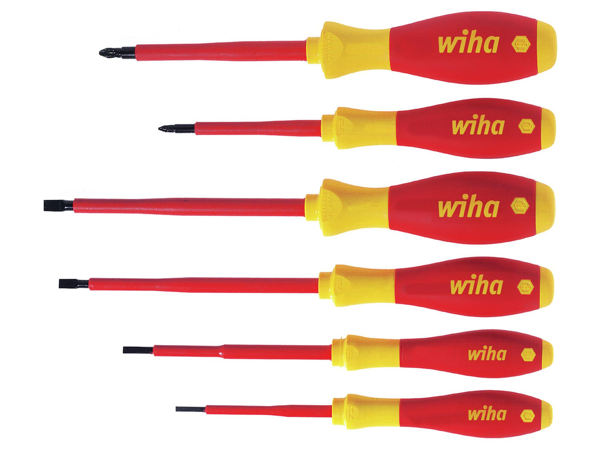 Wiha SoftFinish® electric SL/PZ Screwdriver Set, 6 Piece