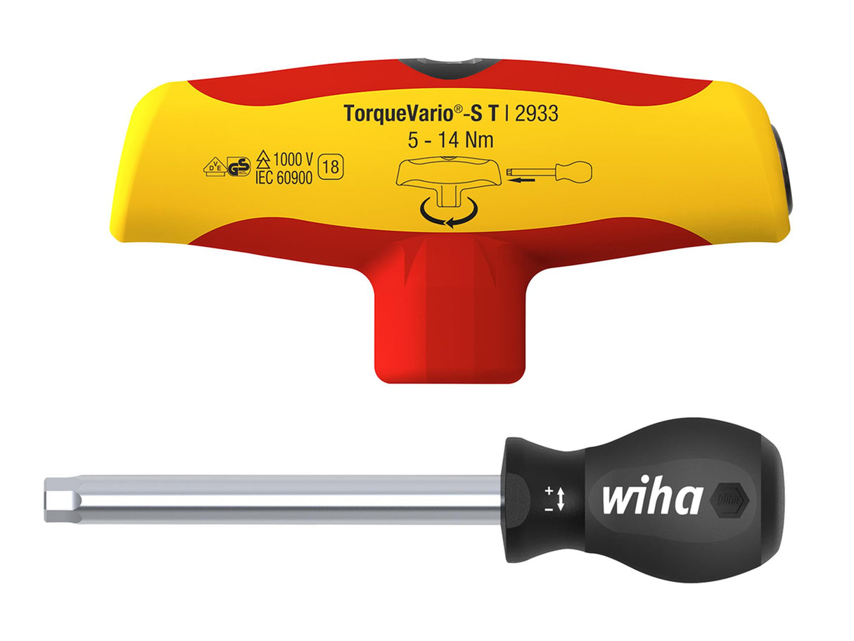 Wiha TorqueVario®-S T electric T-handle Screwdriver 5-14Nm
