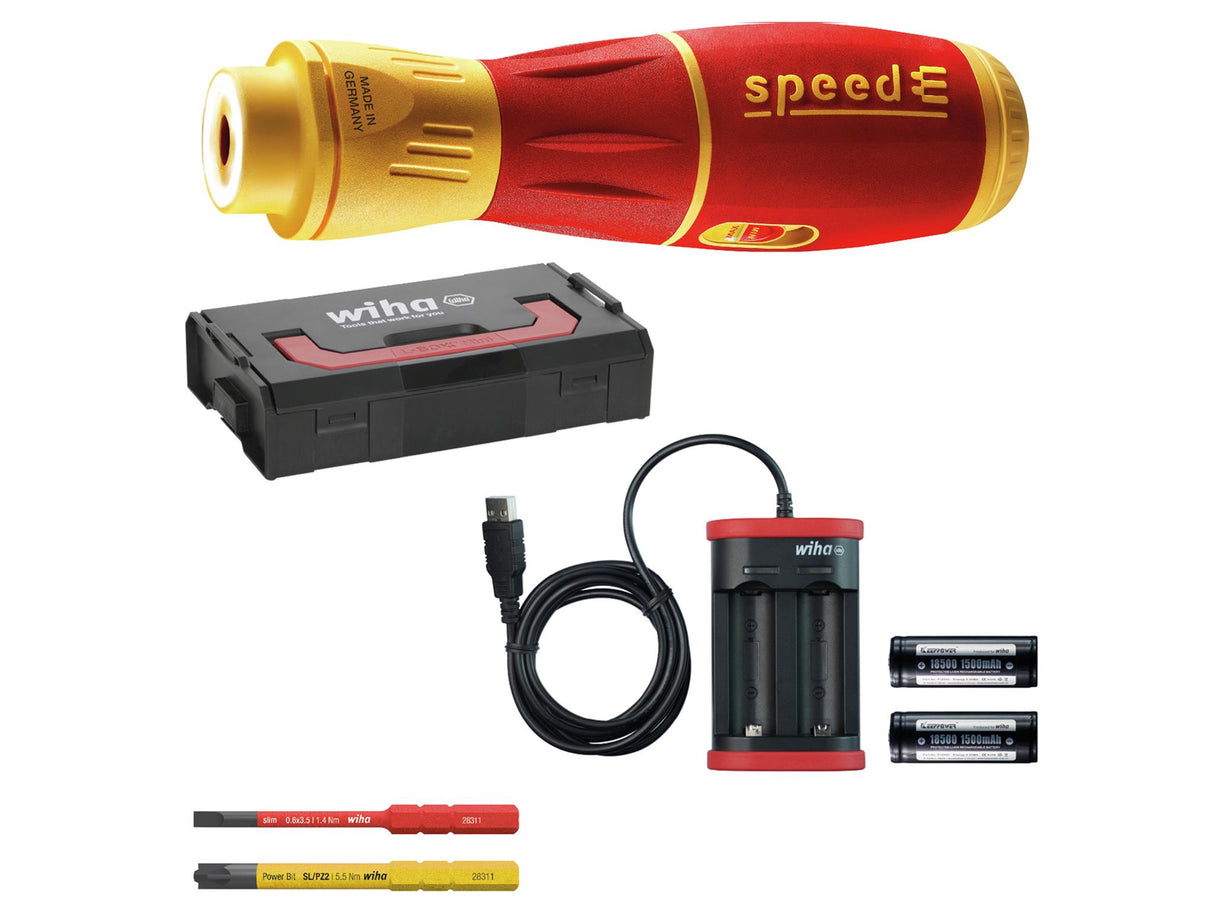 Wiha speedE® II electric E-screwdriver Set, 7 Piece