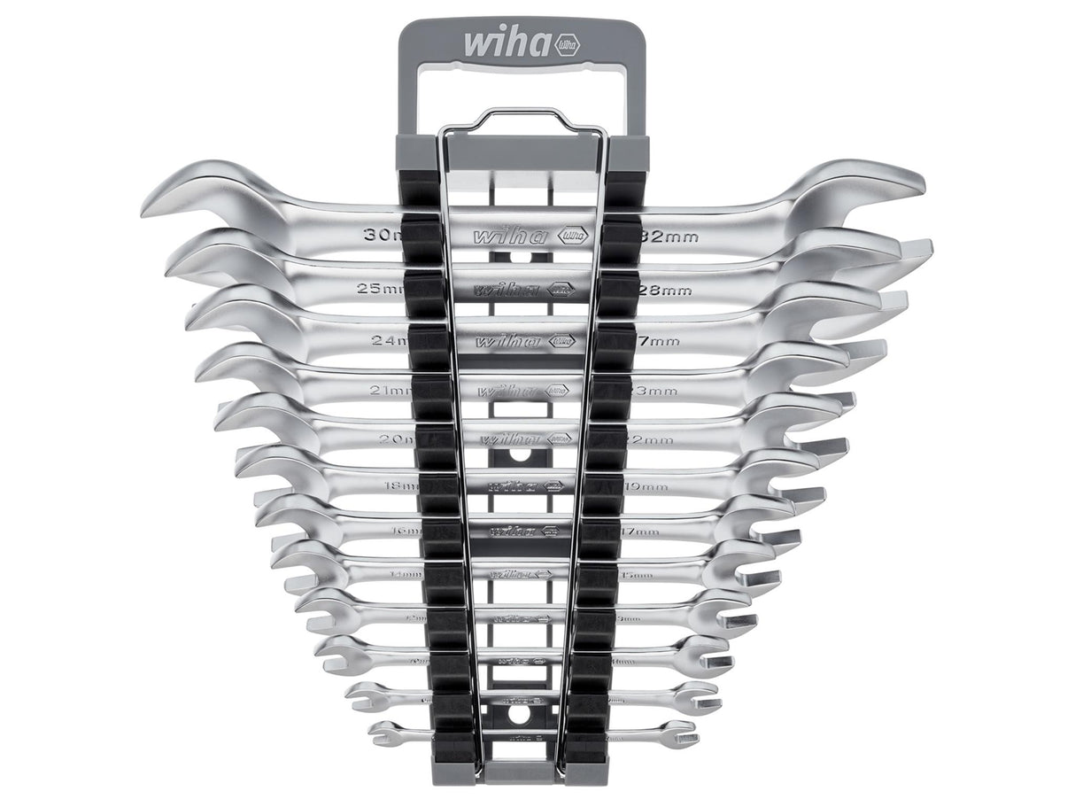 Wiha Double Open-End Spanner Set, 12 Piece