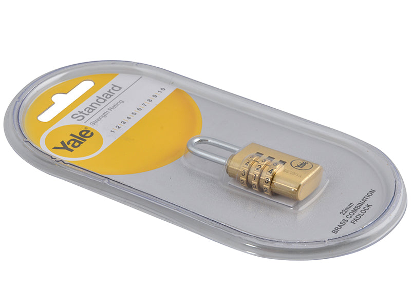 Yale Locks Brass Combination Padlock