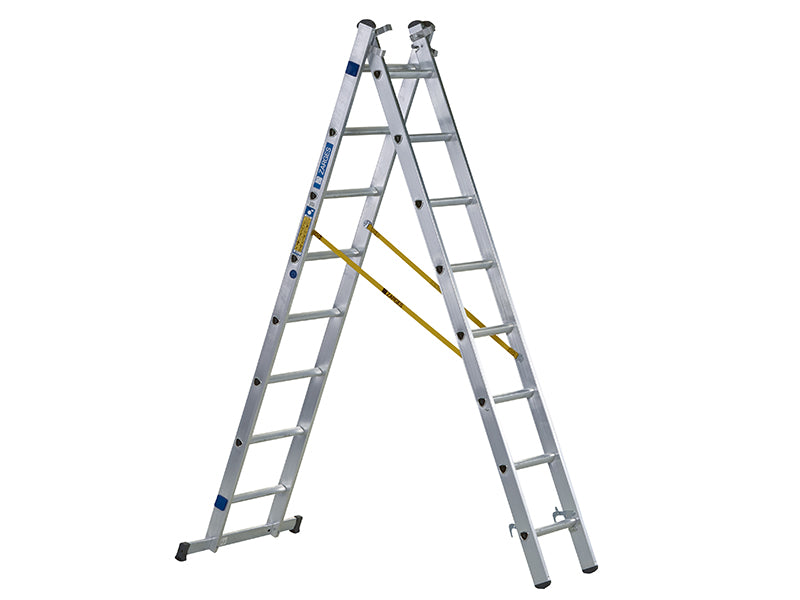 Zarges D-Rung Combination Ladder, 3-Part