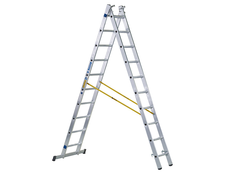 Zarges D-Rung Combination Ladder, 3-Part