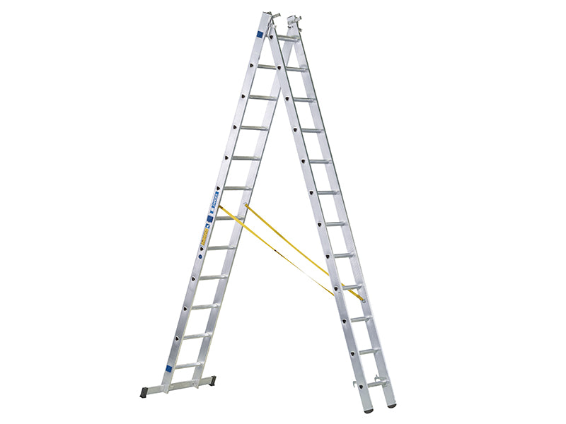 Zarges D-Rung Combination Ladder, 3-Part
