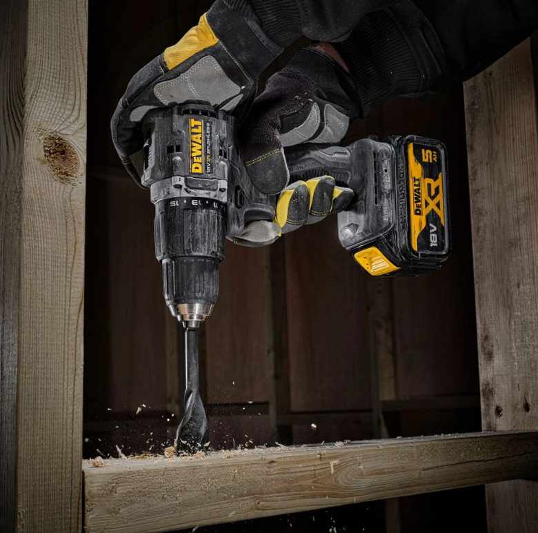 DEWALT 100 Year 2 x 5Ah Li-Ion Brushless Compact Combi Drill - Batteries, Charger & TSTAK Case