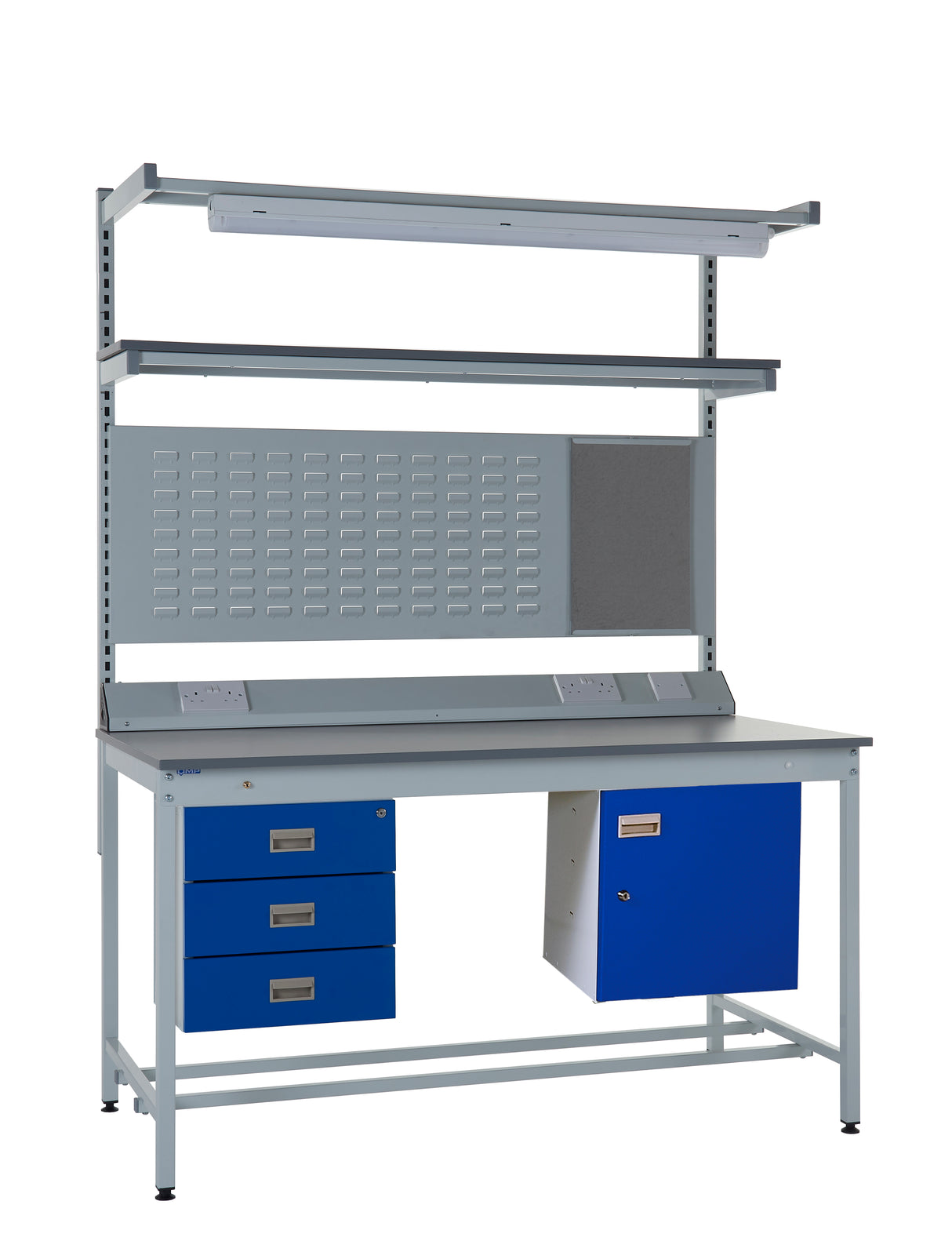 Kit 7 - 1200mm Square Tube Workbench With Accessories - Laminate Worktop