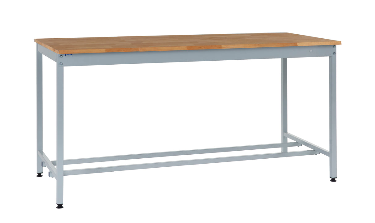 Kit 1 - 1800mm Square Tube Workbench - Solid Beech Worktop