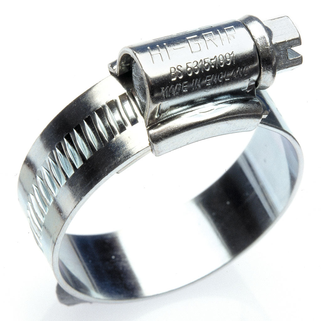 Size OX 17-25mm Hi-Grip Hose Clip JCS HGZ25RP Zinc Plated - 10 box qty