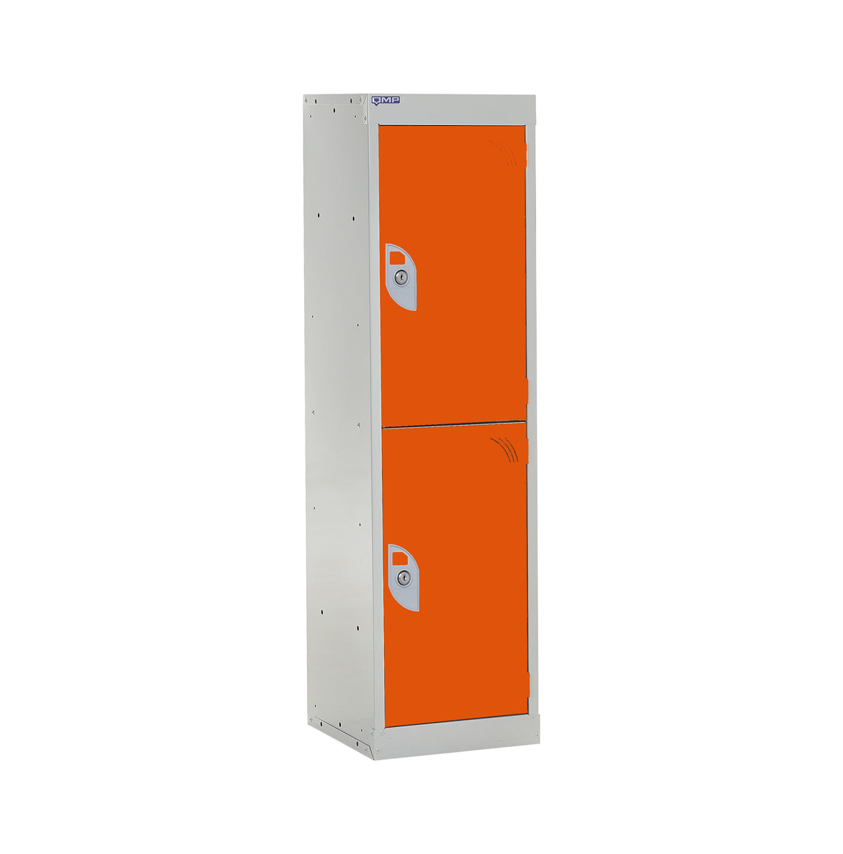 Spectrum School Locker 1235x300x450mm - 2 Compartments - Chilli Pepper Orange
