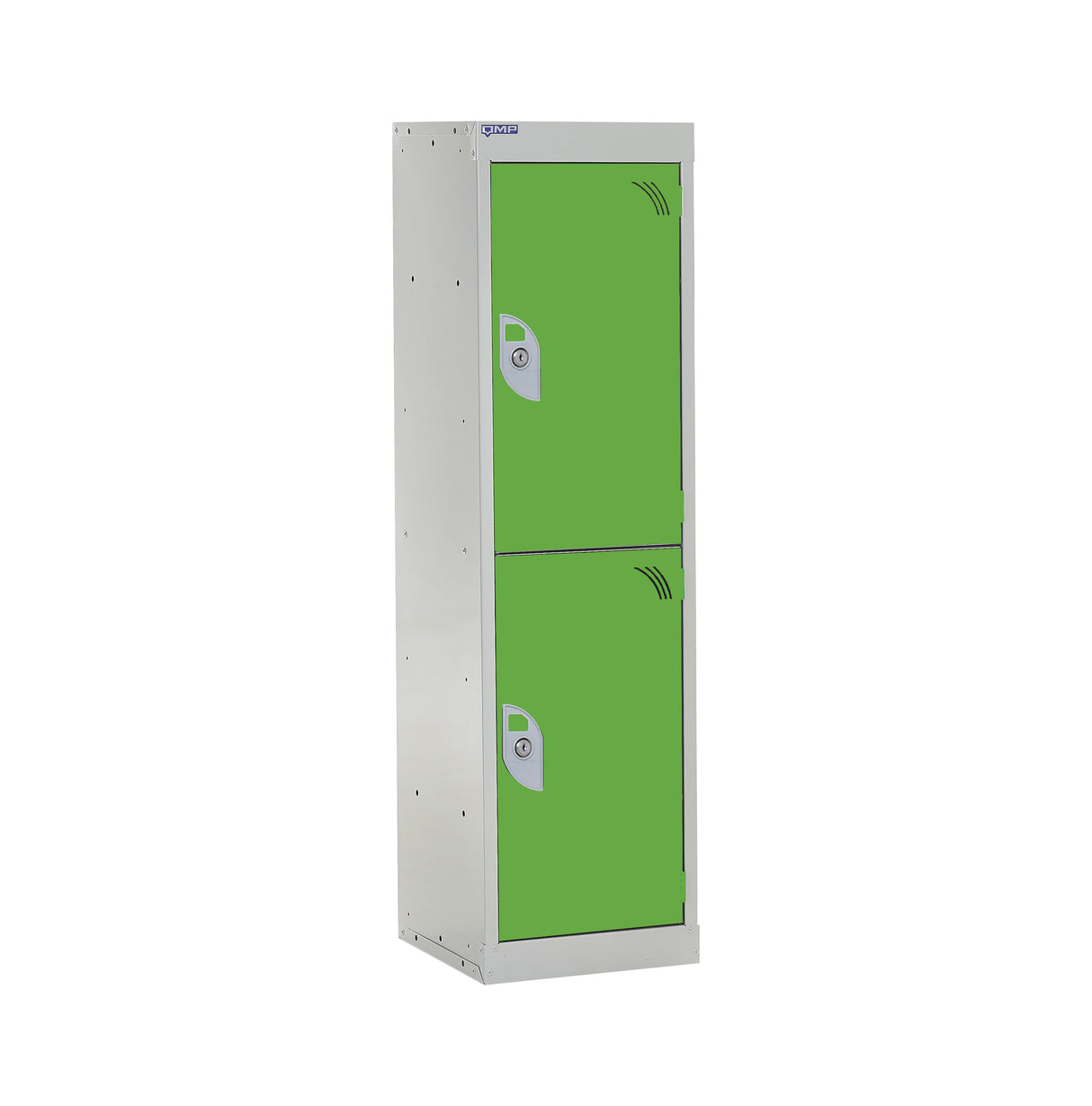 Spectrum School Locker 1235x300x300mm - 2 Compartments - Sublime Lime