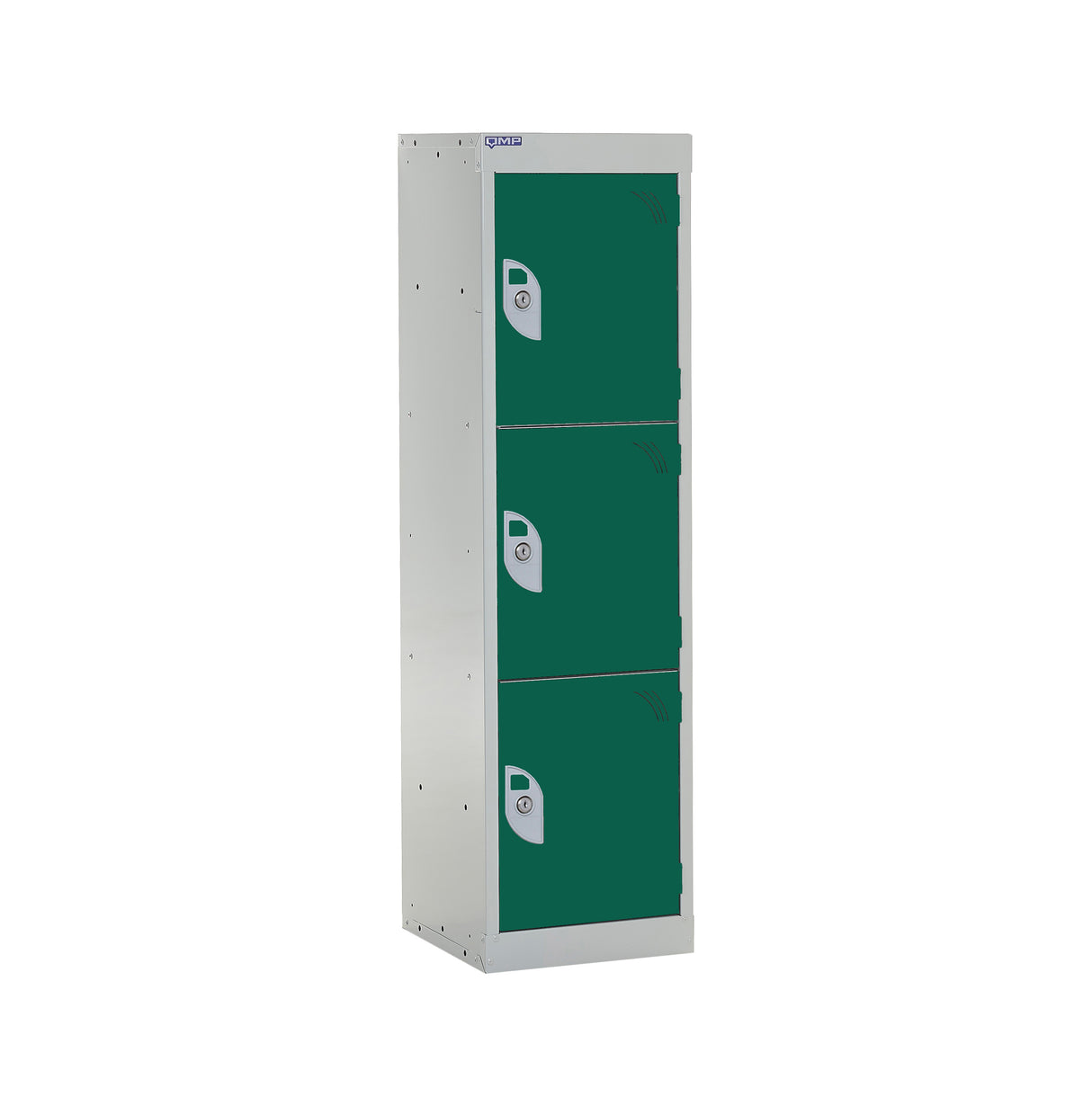 Spectrum School Locker 1235x300x450mm - 3 Compartments - Guava Green