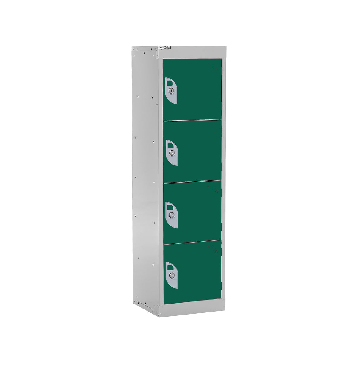 Spectrum School Locker 1235x380x380mm - 4 Compartments - Guava Green