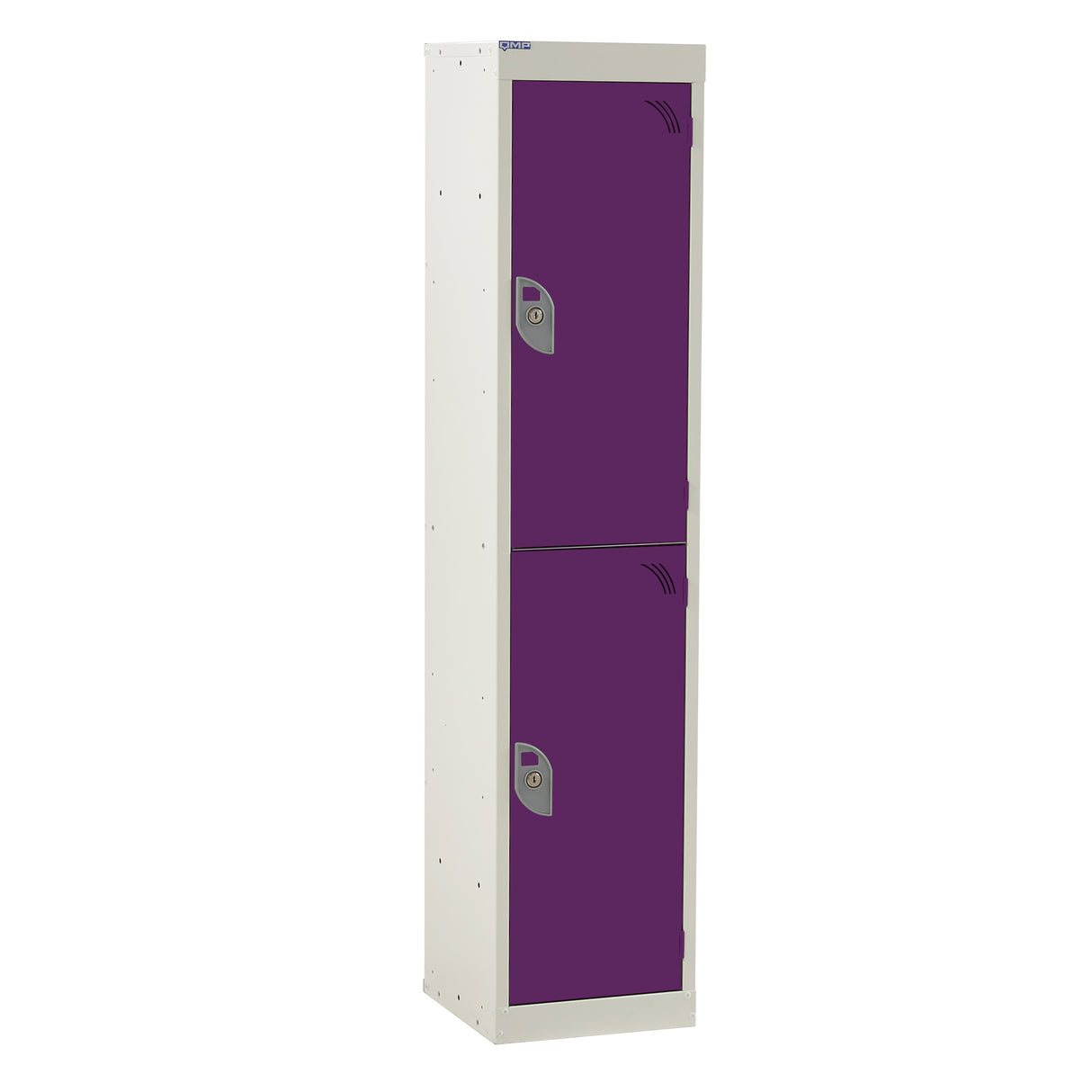 Spectrum School Locker 1380x380x380mm - 2 Compartments - Guava Green