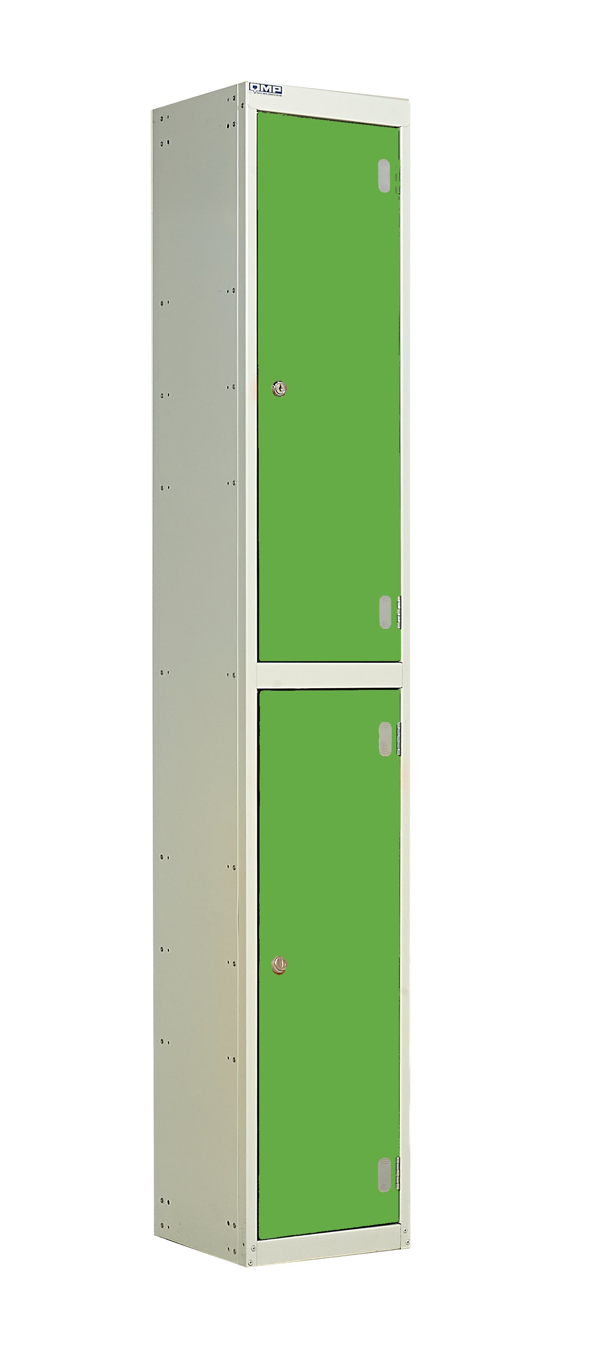 Laminate Splash Lockers - 1800x300x450mm 2 Compartments - Vibrant Green