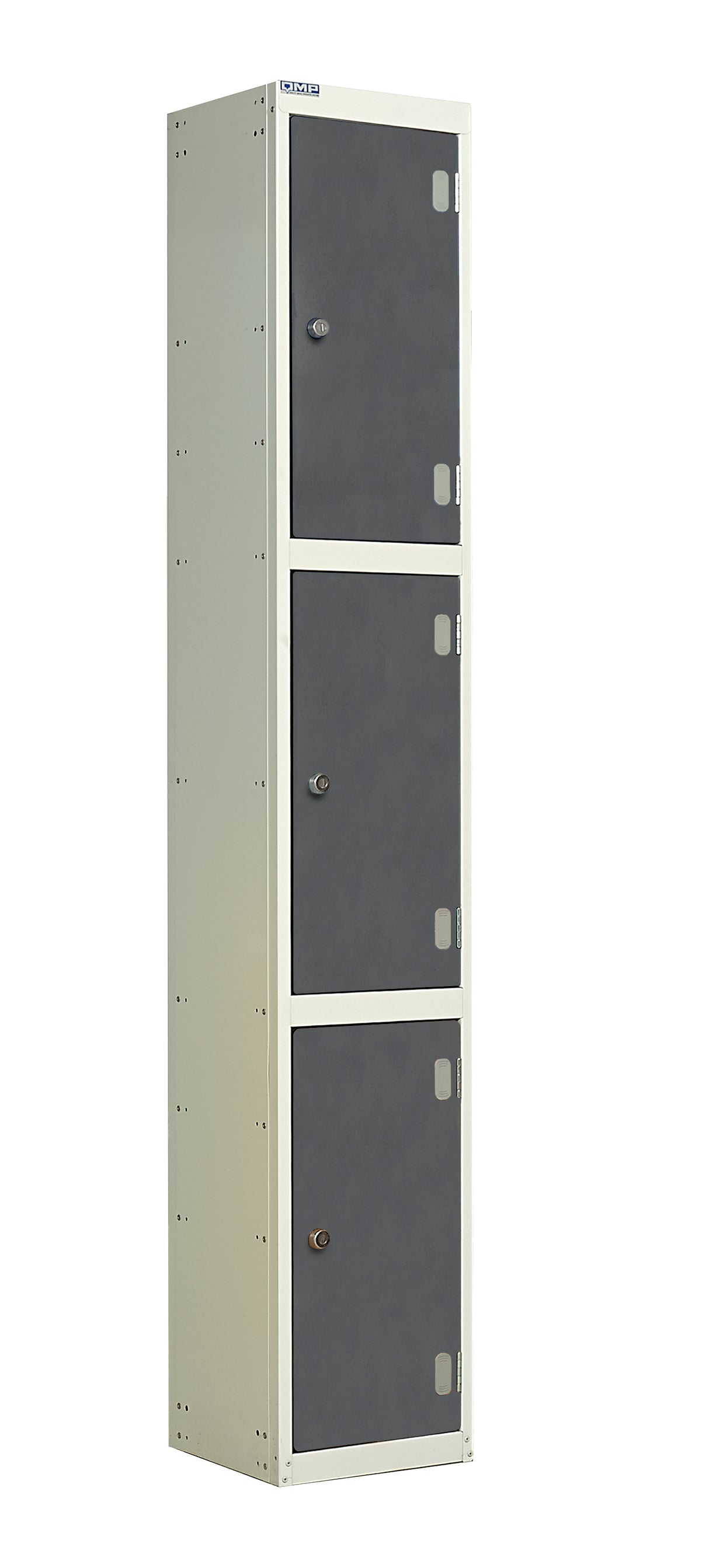 Laminate Splash Lockers - 1800x300x450mm 3 Compartments - Graphite Grey