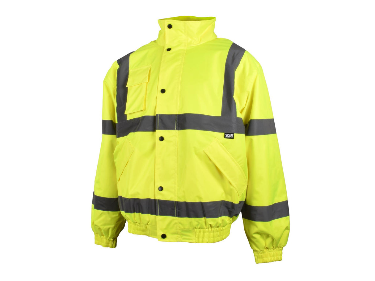Scan Hi-Vis Yellow Bomber Jacket