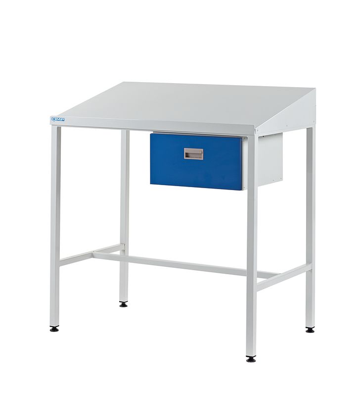 Sloping Top Workstation with Single Drawer 1060.1000.460