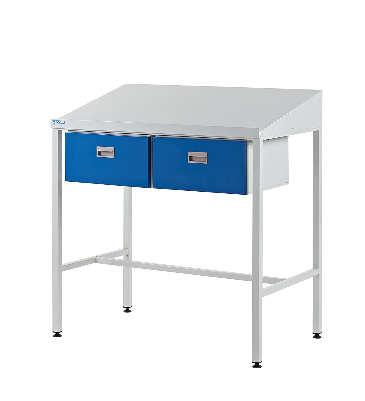 Sloping Top Workstation with Two Single Drawers 1060.1000.460