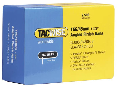 Tacwise 16 Gauge Angled Finish Nails