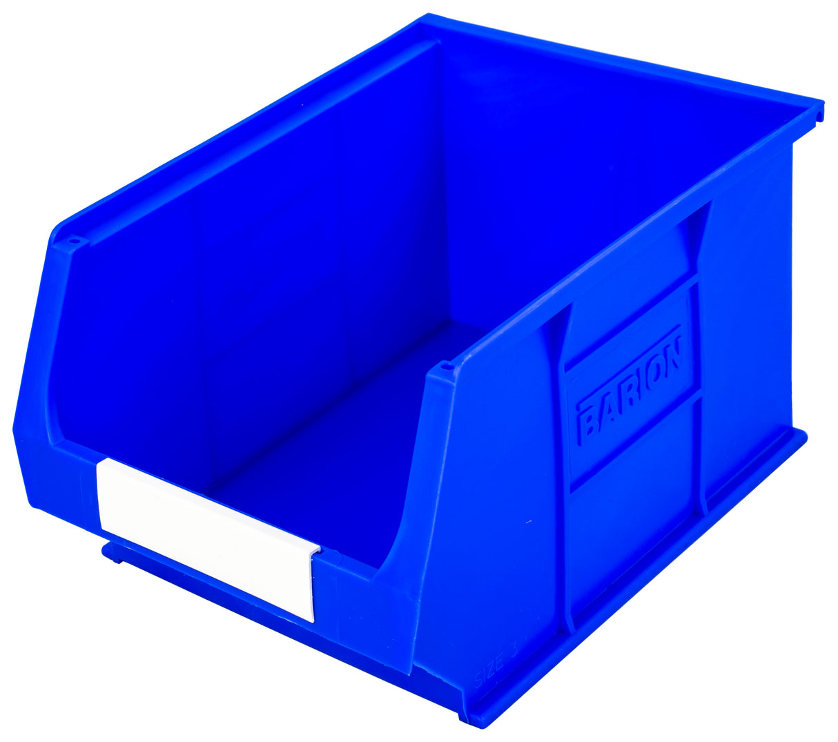 77mm White Labelholder Blank - Plastic Storage Parts Lin Bin Container - 100PK  (FD2 - FD6)